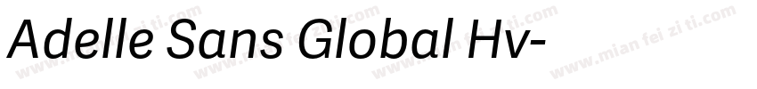 Adelle Sans Global Hv字体转换